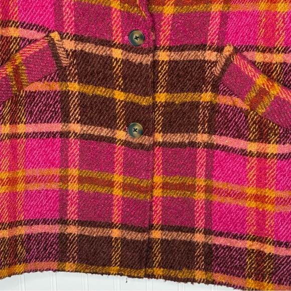 Sundance Ansley Plaid Oversize Coat Size Small - Picture 4 of 13